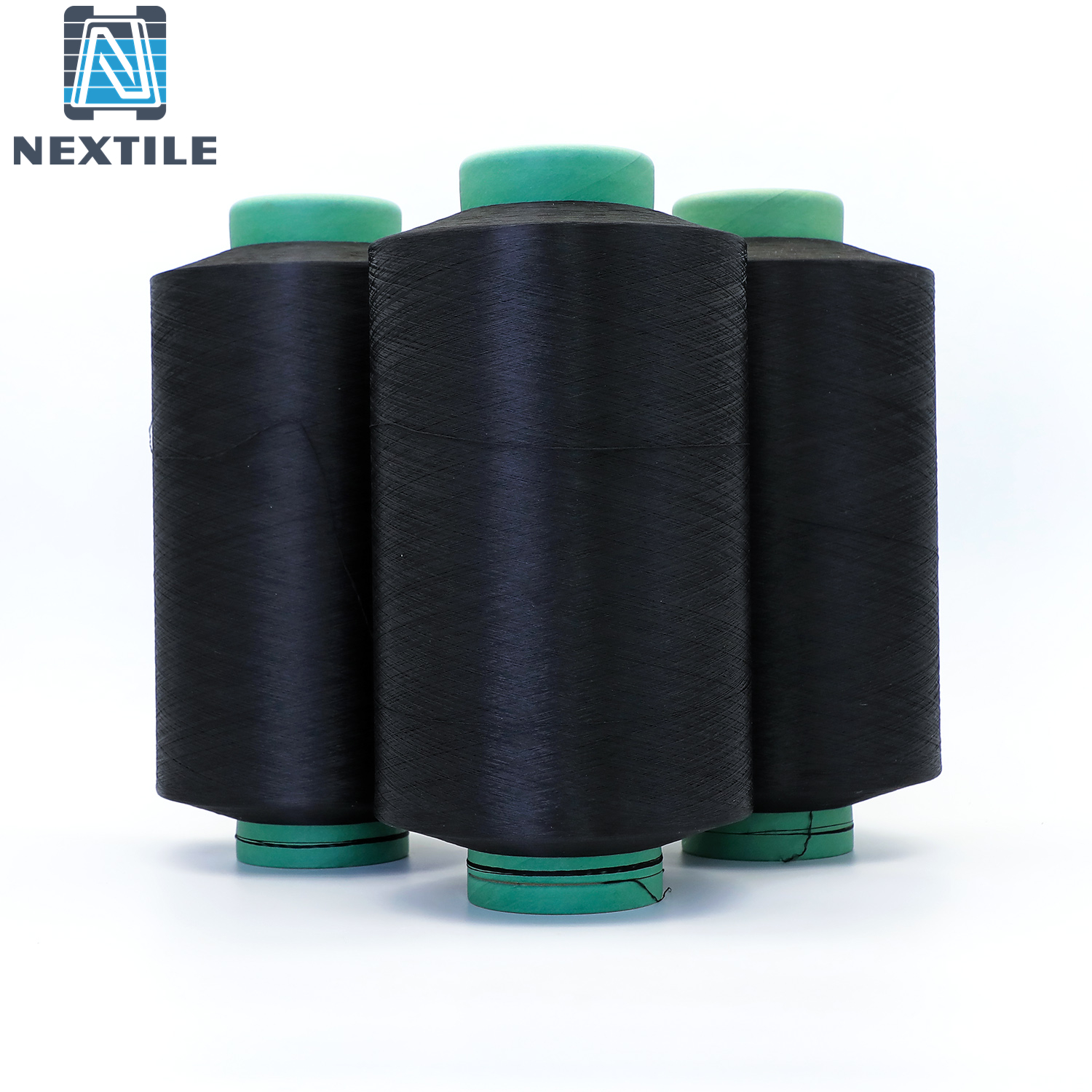 75D/36F Black + 20D Spandex Polyester ACY Air Covered Yarn