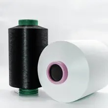 150D/48F Black + 40D Spandex ACY Air Covered Yarn